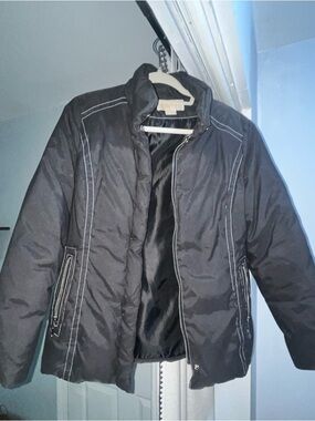 Women’s Black Quilted Jacket - Racing & Bomber Style